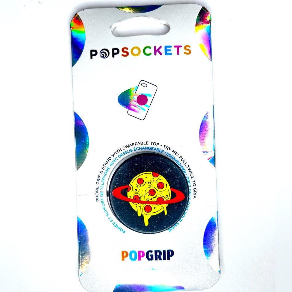 Popsocket Genuine Swappable PopGrip Phone Grip & Stand Planet Pepperoni Giftable